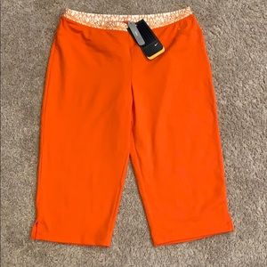 Nike Orange Yoga Capris NWT Size Small
